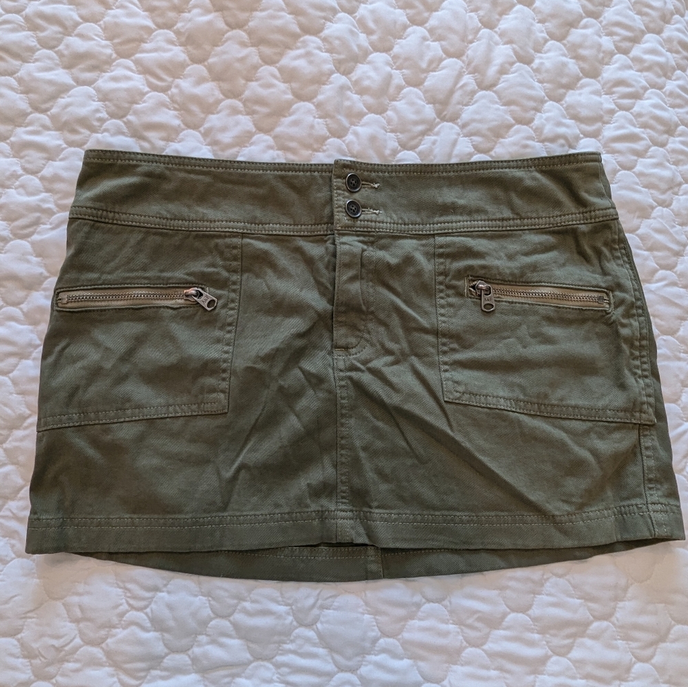 Vintage Abercrombie and Fitch green mini skirt